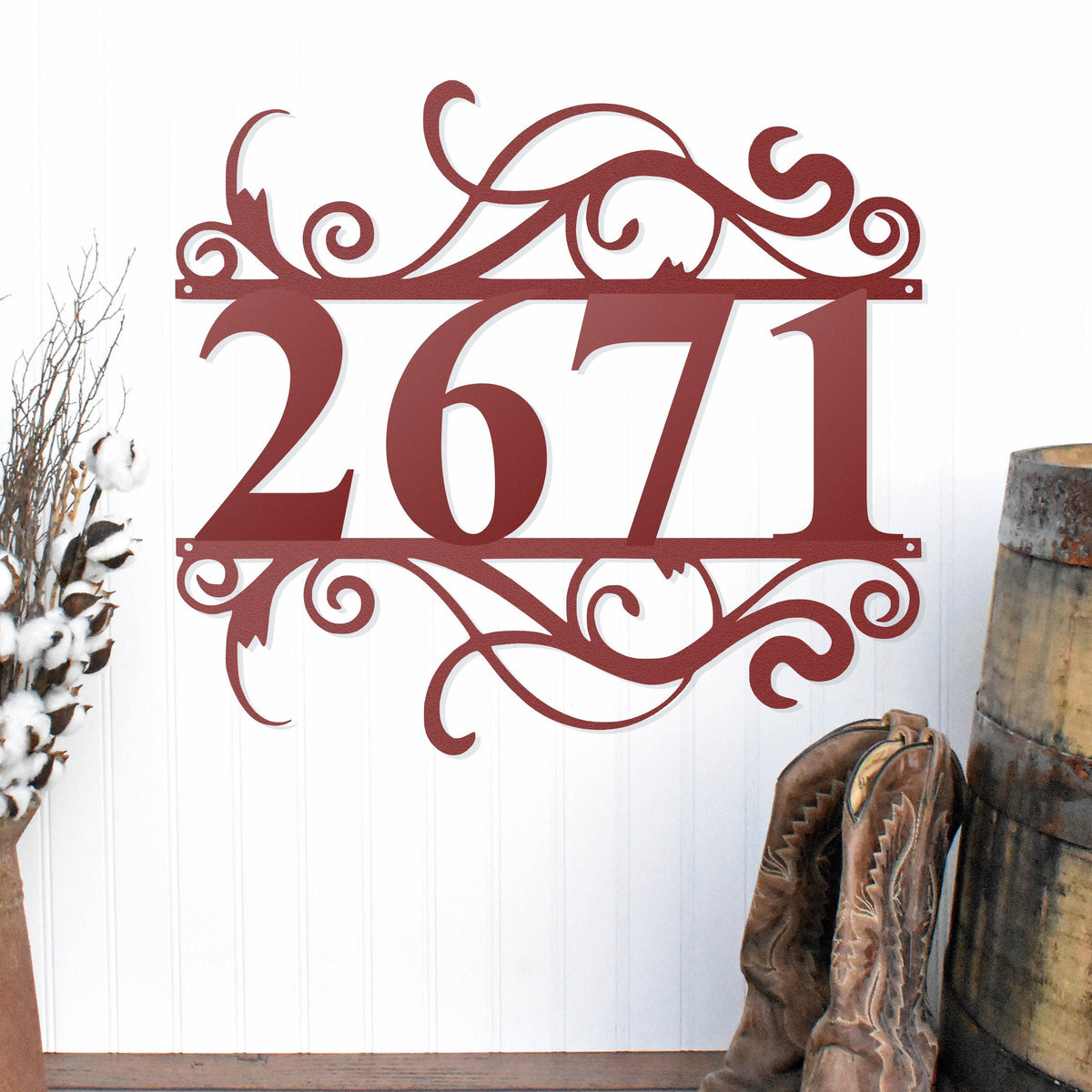 House Number Sign Metal Address Sign Address Plaque Home Number