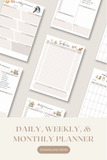 Farmhouse Planner Printable Bundle | Daily Weekly Monthly & To-Do List Organizer | Instant Download