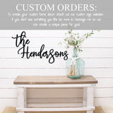 Customize This Metal Sign ~ Outdoor Metal Sign, Door Hanger Sign, Last Name Sign, Personalized Metal Sign, Custom Gift, Porch Sign