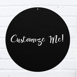 Customize This Metal Sign ~ Outdoor Metal Sign, Door Hanger Sign, Last Name Sign, Personalized Metal Sign, Custom Gift, Porch Sign