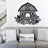 Floral Barn Sign ~ Metal Porch Sign | Personalized Metal Sign | Custom Porch