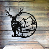 Deer Metal Gate Sign | Farmhouse Entrance Decor