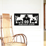 Farm Monogram Gate Sign ~ Metal Porch Sign | Metal Gate Sign | Farm Entrance Sign | Metal Farmhouse