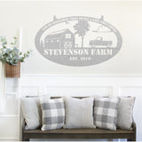 And So Together They Built A Life They Loved Monogram Sign ~ Metal Porch Sign | Metal Gate Sign | Farm Entrance Sign | Metal Farmhouse
