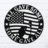 Military Home Sign ~ Metal Porch Sign - Outdoor Sign - Front Door Sign - Metal Mountain Sign - Woodland Sign