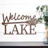 Welcome To The Lake Sign ~ Metal Porch Sign - Outdoor Sign - Front Door Sign - Metal Lake Sign - Lake House
