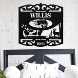 Wildlife House Number Sign ~ Metal Porch Sign | Outdoor Sign | Front Door Sign | Metal Hunting Sign | Cabin Sign