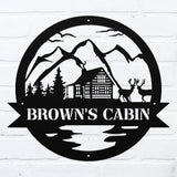 Cabin Wildlife Custom Sign ~ Metal Porch Sign | Outdoor Sign | Front Door Sign | Metal Hunting Sign | Cabin Sign