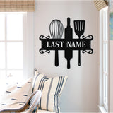 Custom Kitchen Sign ~ Outdoor Metal Sign, Metal Sign, Wedding Gift, Personalized Metal Sign, Gift For Couple, Metal Wall Art, Word Wall Art