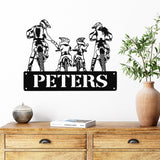 Motocross Family Custom Sign ~ Metal Porch Sign - Outdoor Sign - Personalized Metal Sign - Dirt Bike Sign