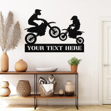 Motocross Family Custom Sign ~ Metal Porch Sign - Outdoor Sign - Personalized Metal Sign - Dirt Bike Sign