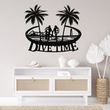 Dive Time Sign ~ Metal Porch Sign - Outdoor Sign - Personalized Metal Sign - Scuba Diving Sign