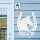 Horseshoe Sign ~ Metal Porch Sign | Personalized Metal Sign | Custom Porch