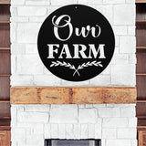 Our Farm Sign ~ Metal Porch Sign | Personalized Metal Sign | Custom Porch