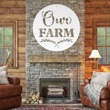 Our Farm Sign ~ Metal Porch Sign | Personalized Metal Sign | Custom Porch