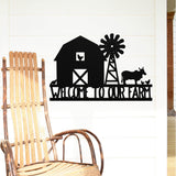 Welcome To Our Farm ~ Metal Porch Sign | Personalized Metal Sign | Custom Porch