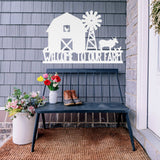 Welcome To Our Farm ~ Metal Porch Sign | Personalized Metal Sign | Custom Porch