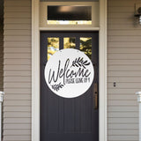 Welcome Please Leave By 9 ~ Outdoor Metal Sign, Unwelcome Sign, No Soliciting Sign, Not Welcome Sign, Funny Porch Sign, Welcome Sign, Metal