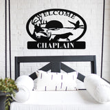 Welcome Hunting Last Name Sign ~ Outdoor Metal Sign, Door Hanger Sign, Last Name Sign, Personalized Metal Sign, Gift For Couple, Porch Sign