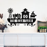 Farm Monogram Gate Sign ~ Metal Porch Sign | Metal Gate Sign | Farm Entrance Sign | Metal Farmhouse
