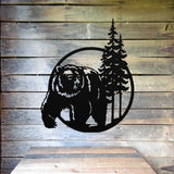 Metal Bear Gate Sign ~ Metal Porch Sign | Metal Gate Sign | Farm Entrance Sign | Metal Farmhouse