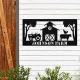 Farm Monogram Gate Sign ~ Metal Porch Sign | Metal Gate Sign | Farm Entrance Sign | Metal Farmhouse