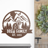 Custom Ranch Name Sign ~ Metal Porch Sign | Metal Gate Sign | Farm Entrance Sign | Metal Farmhouse