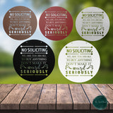 No Soliciting Don't Make It Weird ~ Outdoor Metal Sign, Door Hanger, Unwelcome Sign, No Soliciting Sign, Not Welcome Sign, Funny Porch Sign