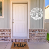 Family Tree Last Name Monogram ~ Outdoor Metal Sign, Door Hanger Sign, Metal Monogram Sign, Last Name Sign, Personalized Metal Sign