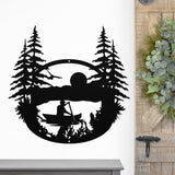 Kayaking Sign ~ Metal Porch Sign - Outdoor Sign - Front Door Sign - Metal Lake Sign - Lake House