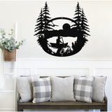 Kayaking Sign ~ Metal Porch Sign - Outdoor Sign - Front Door Sign - Metal Lake Sign - Lake House