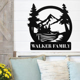 Lake Custom Name Sign ~ Metal Porch Sign - Outdoor Sign - Front Door Sign - Metal Lake Sign - Lake House