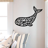 Whale Cut Out Sign ~ Metal Porch Sign - Outdoor Sign - Front Door Sign - Metal Beach Sign - Beach House