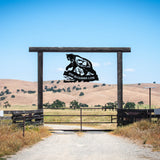 Bear Home Address Sign ~ Metal Porch Sign | Outdoor Sign | Front Door Sign | Metal Hunting Sign | Cabin Sign