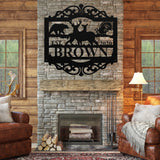 Custom Hunting Name Sign ~ Metal Porch Sign | Outdoor Sign | Front Door Sign | Metal Hunting Sign | Cabin Sign