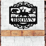 Custom Hunting Name Sign ~ Metal Porch Sign | Outdoor Sign | Front Door Sign | Metal Hunting Sign | Cabin Sign