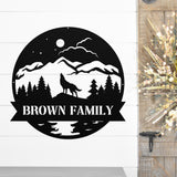 Wolf Custom Family Sign ~ Metal Porch Sign | Outdoor Sign | Front Door Sign | Cabin Sign