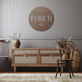 Welcome To Our Porch Sign ~ Metal Porch Sign | Outdoor Sign | Front Door Sign | Metal Summer Sign