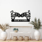 Four Wheeler Family Custom Sign ~ Metal Porch Sign - Outdoor Sign - Personalized Metal Sign - Four Wheeler Sign