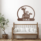 Golfing Custom Sign ~ Metal Porch Sign - Outdoor Sign - Personalized Metal Sign - Golfing Sign - Gift For Him