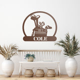 Golfing Custom Sign ~ Metal Porch Sign - Outdoor Sign - Personalized Metal Sign - Golfing Sign - Gift For Him
