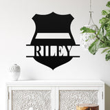 Police Custom Name Sign ~ Metal Porch Sign - Outdoor Sign - Personalized Metal Sign - Occupational Sign