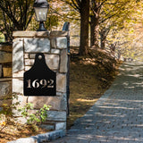 House Number Cow Tag Sign ~ Metal Porch Sign | Metal Gate Sign | Farm Entrance Sign | Metal Farmhouse | Cow Sign | Highland Cow
