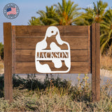 Personalized Cow Tag Sign ~ Metal Porch Sign | Metal Gate Sign | Farm Entrance Sign | Metal Farmhouse | Cow Sign | Highland Cow