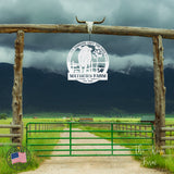 Live Like Someone Left The Gate Open ~ Metal Porch Sign | Metal Gate Sign | Farm Entrance Sign | Metal Farmhouse | Cow Sign | Highland Cow