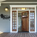 Turkey Hunting Name Sign ~ Metal Porch Sign | Outdoor Sign | Front Door Sign | Metal Hunting Sign | Cabin Sign