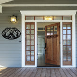 Welcome Mountain Sign ~ Metal Porch Sign | Outdoor Sign | Front Door Sign | Metal Hunting Sign | Cabin Sign