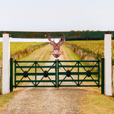 Deer Head Last Name Sign ~ Metal Porch Sign | Outdoor Sign | Front Door Sign | Metal Hunting Sign | Cabin Sign