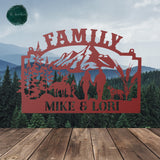 Hunting Family Last Name Sign ~ Metal Porch Sign | Outdoor Sign | Front Door Sign | Metal Hunting Sign | Cabin Sign