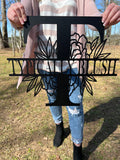 Custom Metal Signs | Monogram Wall Decor | Metal Wall Art | Last Name Sign | Family Name Sign | Personalized Wedding Gift | Custom Metal Art